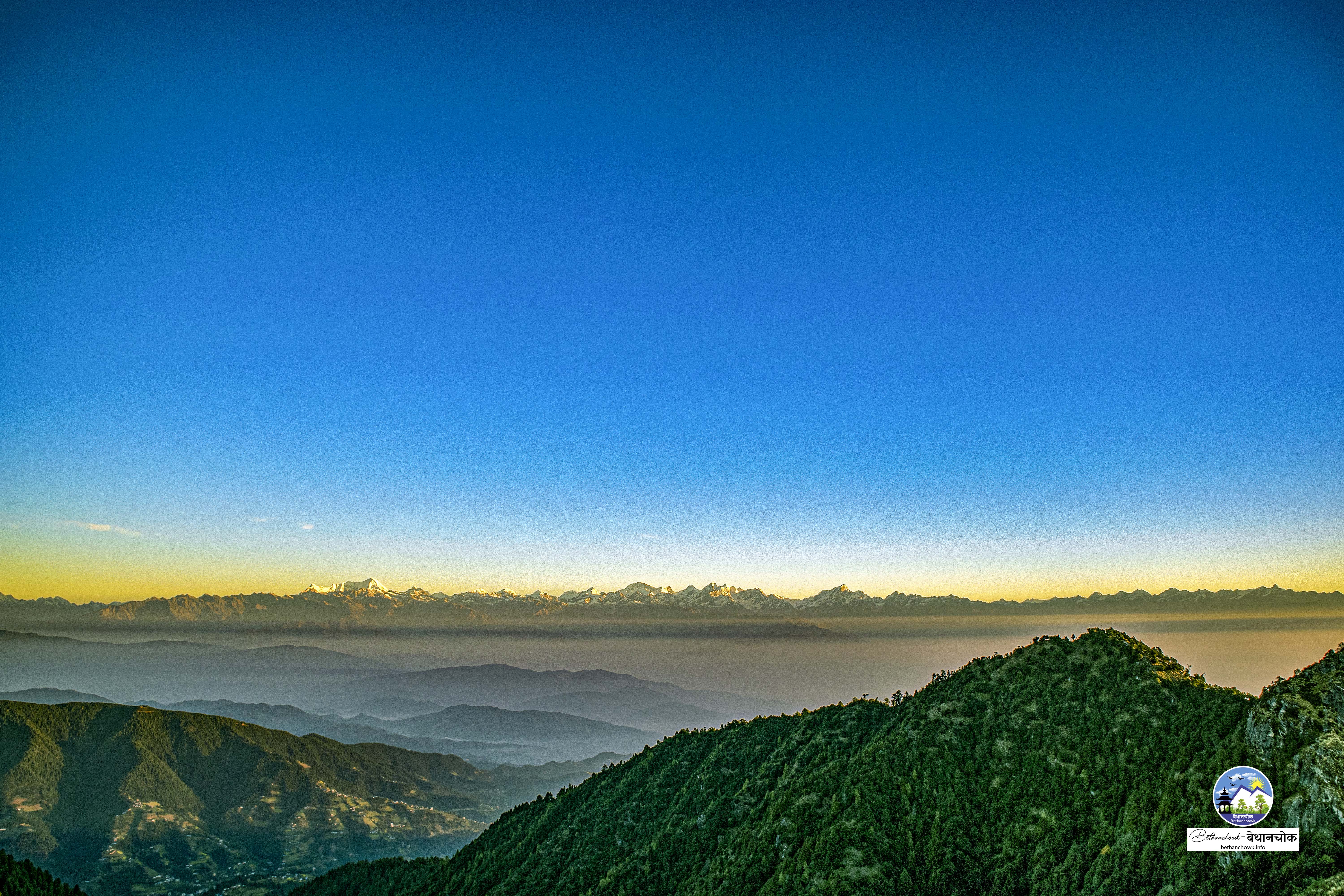 Himalaya Range From Bethanchowk Height